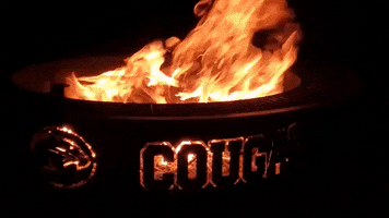 coogfans hot on fire university of houston go coogs GIF
