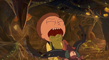 Season 4 Vomit GIF by Rick and Morty