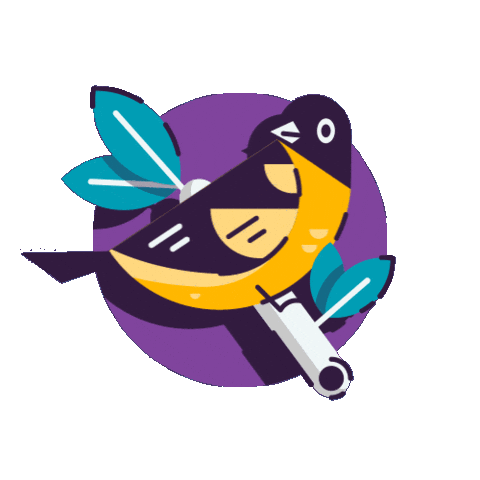 Charm City Bird Sticker by Points North Studio