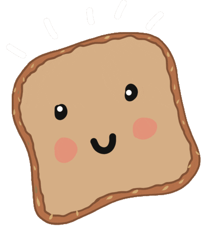 Plant Based Toast Sticker by Elsa's Wholesome Life