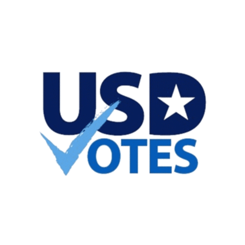 Vote Sticker by USD Votes Campaign