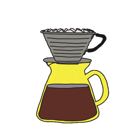 Coffee Pour Over Sticker by Go Get Em Tiger