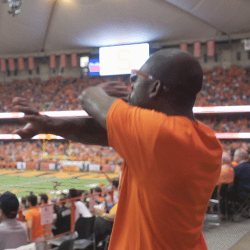 cuse orange fan fans crowd GIF