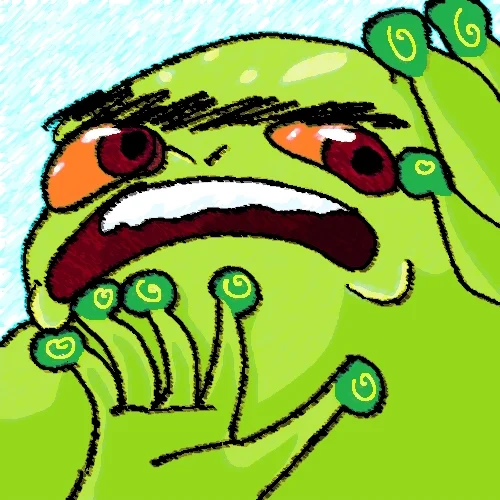 Disgusted Frog GIF