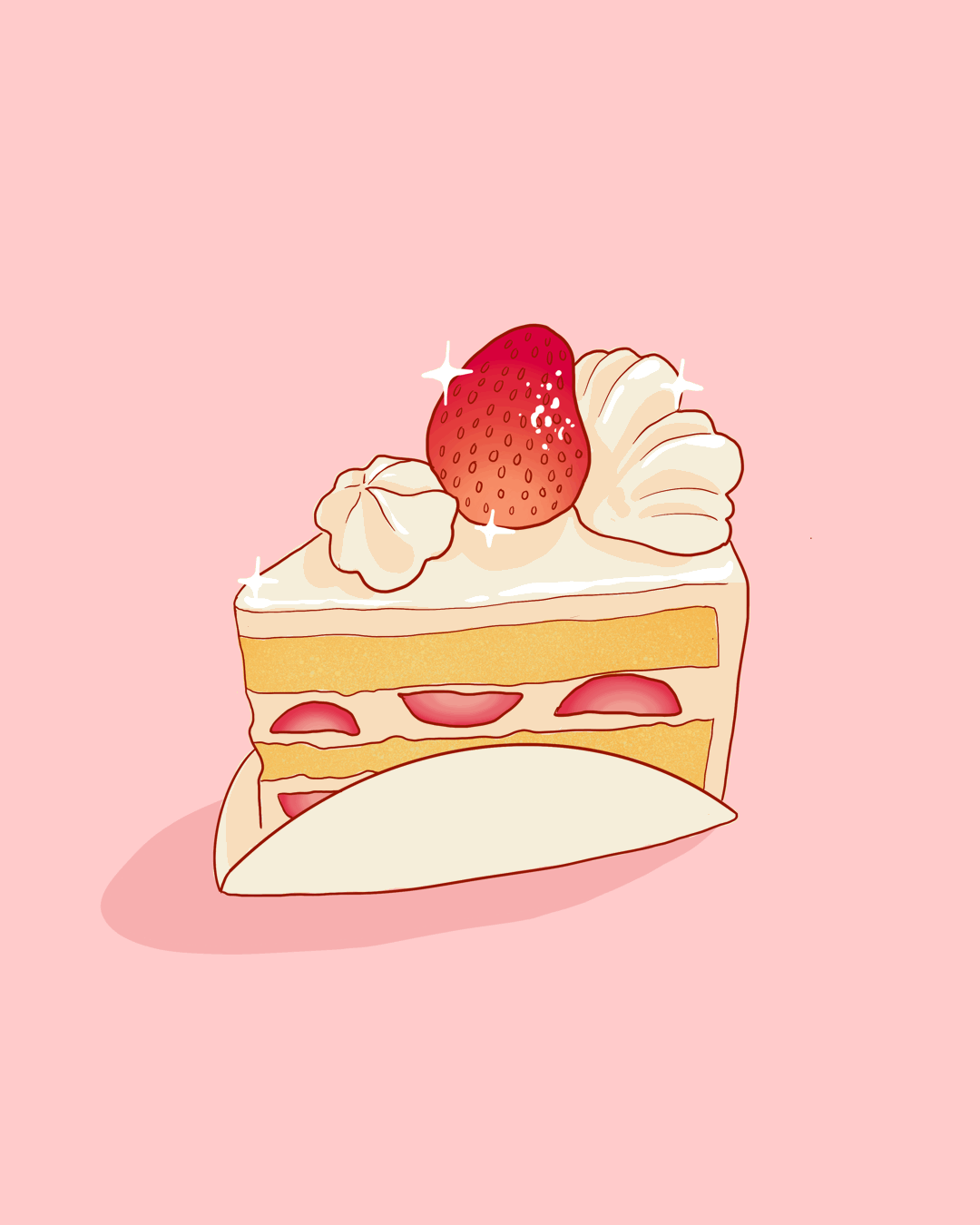Strawberry Cake Food GIF by molehill Find & Share on GIPHY