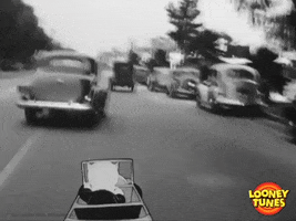 driving rush hour GIF by Looney Tunes