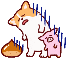 Corgi Chestnut Sticker