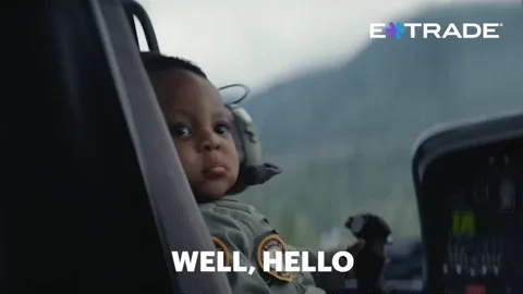 Oh Yeah Hello GIF by E*TRADE from Morgan Stanley