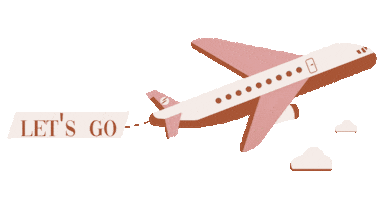 Travel Plane Sticker