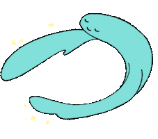 Fish Hug Sticker