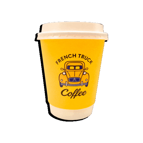French Truck Coffee Sticker