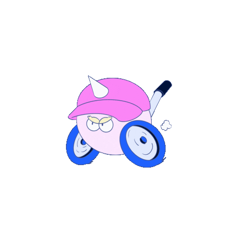 Angry Pink Sticker