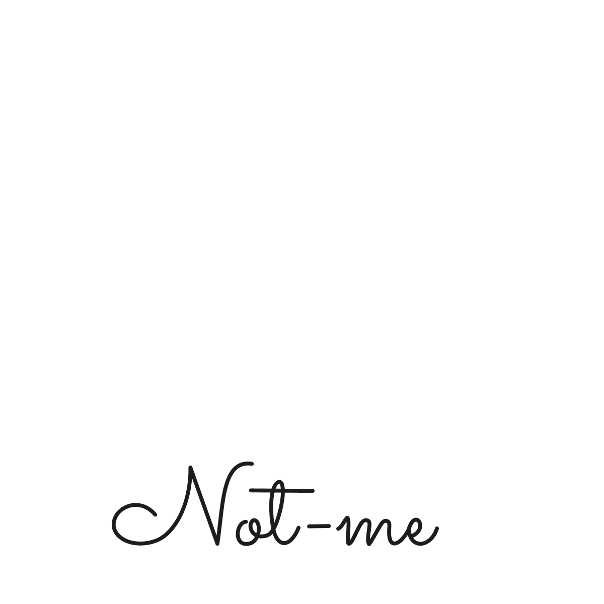 Not-me Shoes Sticker