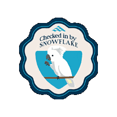 Bird Snowflake Sticker by conquistadorresort