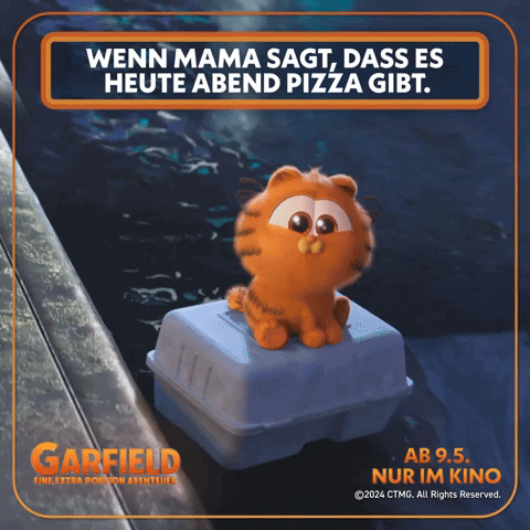 Pizza Garfield GIF by Sony Pictures Germany
