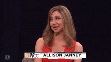allison janney wink GIF by Saturday Night Live