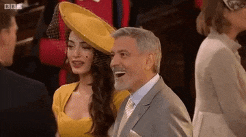 George Clooney Royalwedding GIF by BBC