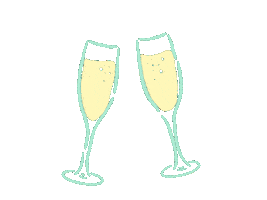 Cheers Typequeen Sticker by BluWave