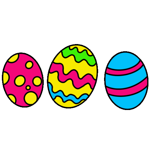 Easter Eggs 90S Sticker by Mother Pop
