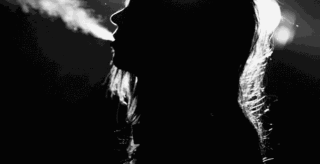 Girl Smoke GIF