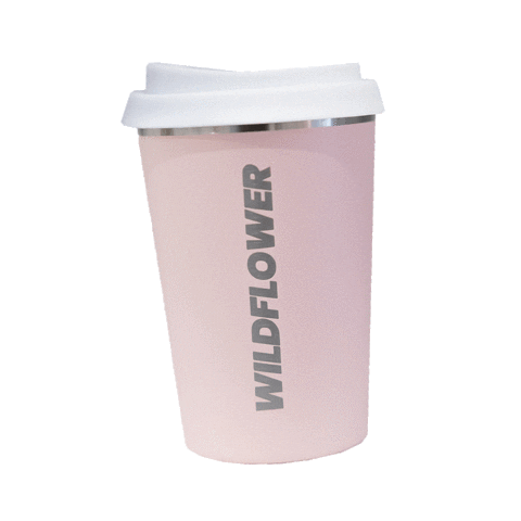 Pink Coffee Sticker by Wildflower Space