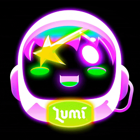 rainbow glow GIF by Lumi