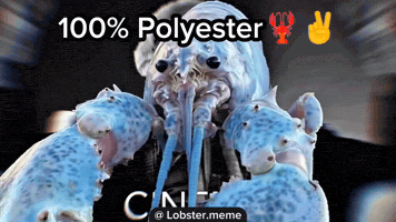 Polyester Blue Lobster GIF