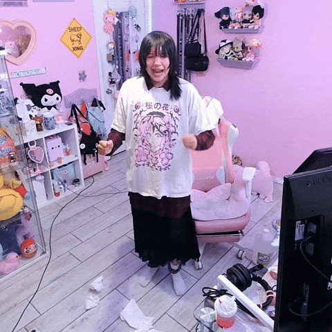 Streamer Cheerleader GIF