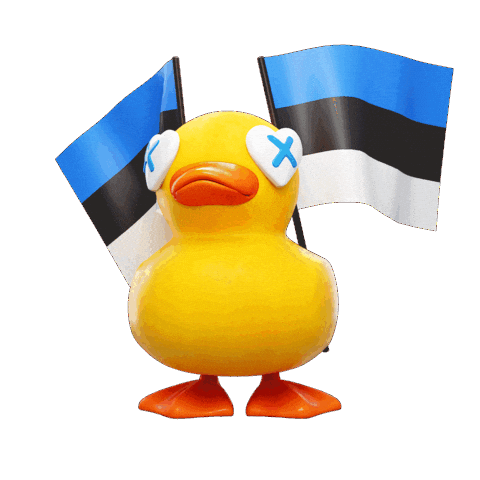 Duck Flags Sticker