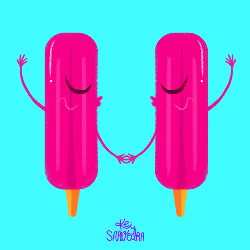 Summer Love Kiss GIF by Kei Saavedra