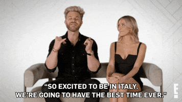 So Excited Italy GIF by E!