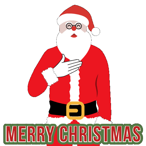 Merry Christmas Sticker by Salvador Sanchez Artist