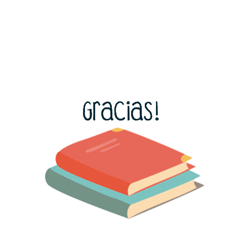 Book Gracias Sticker by Periquete