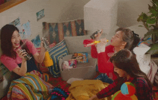 Slumber Party Merry Happy GIF by TWICE