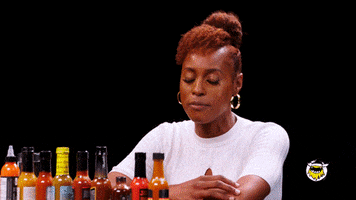 Issa Rae Wings GIF by First We Feast: Hot Ones