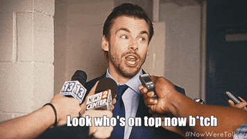 Press Conference Win GIF by NOW WE'RE TALKING TV SERIES