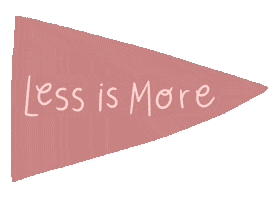 Less Is More Illustration Sticker by The Good Trade