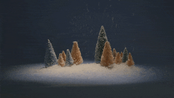 samirawinter christmas pink blue snow GIF