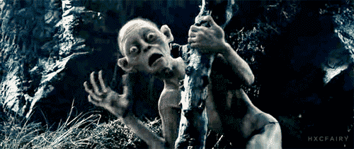 scared the lord of the rings GIF