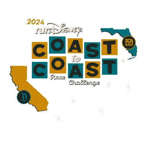 Coast To Coast Sticker by Disney Sports