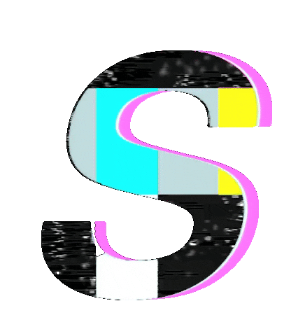Glitch Alphabet Sticker by #BASILIO