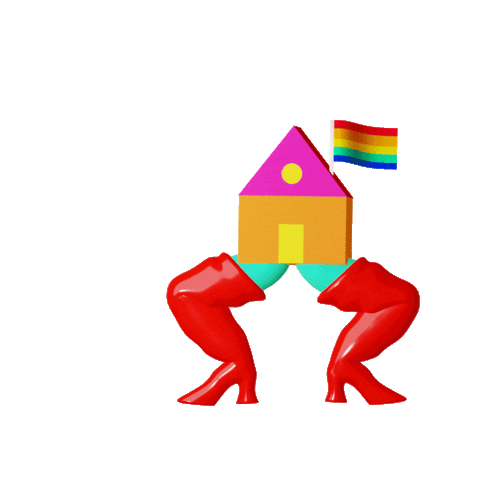 3D Gay Sticker by leanne rule