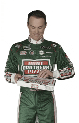 Happy Kevin Harvick GIF by Hunt Brothers® Pizza
