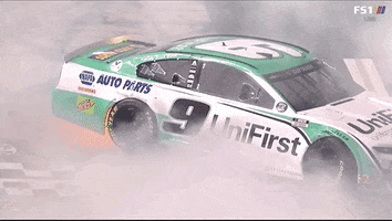 Chase Elliott Smoke GIF by NASCAR