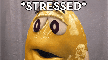 stressed mm GIF by M&M’S Chocolate