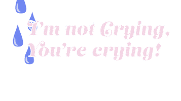 Sad Tears Sticker by Sarah Marie Design Studio