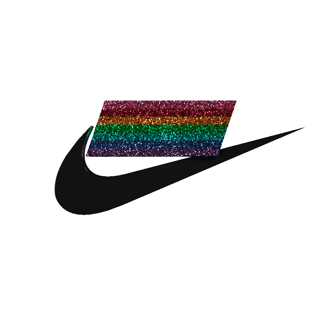 rainbow nike logo