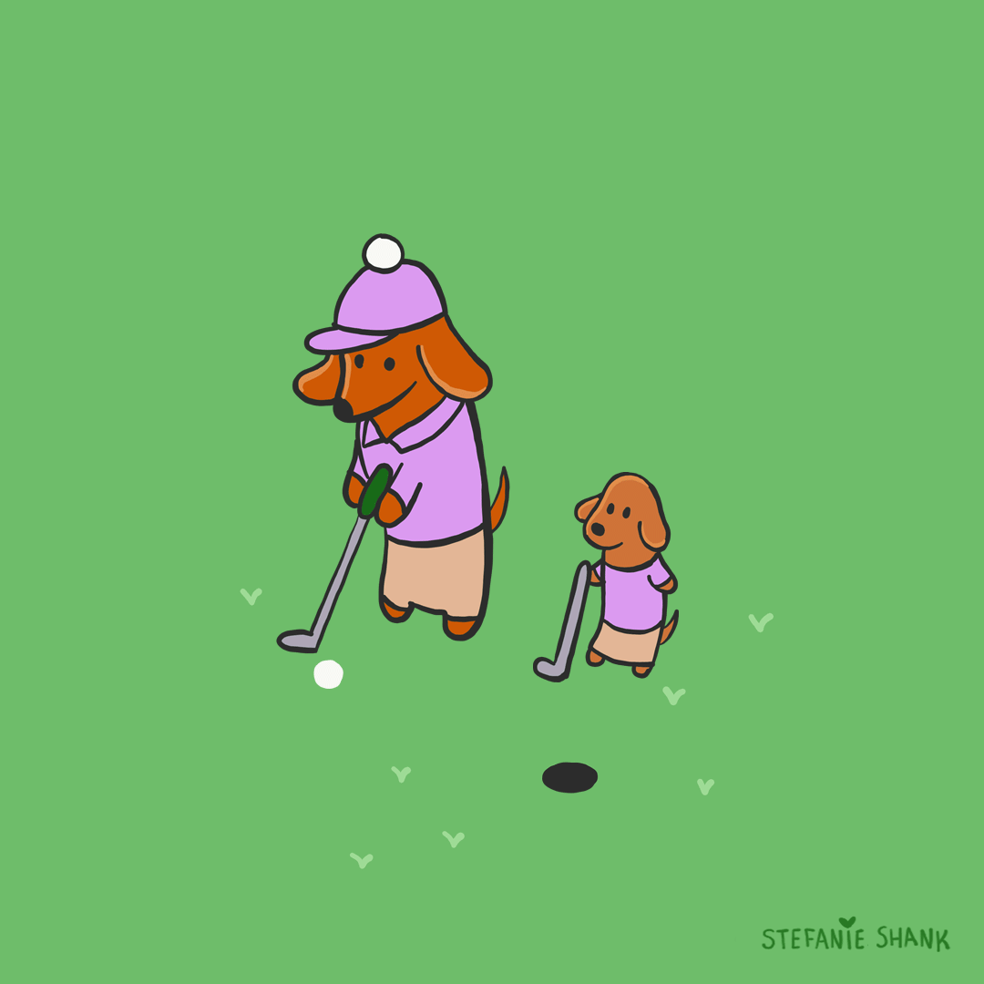 Golfing Fathers Day Gif By Stefanie Shank Find Share On Giphy