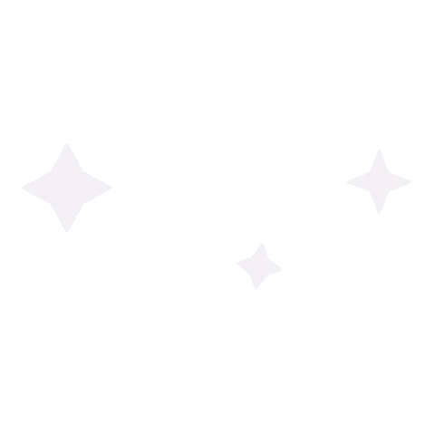 Sparkle White Stars Sticker by Nasce Yoga