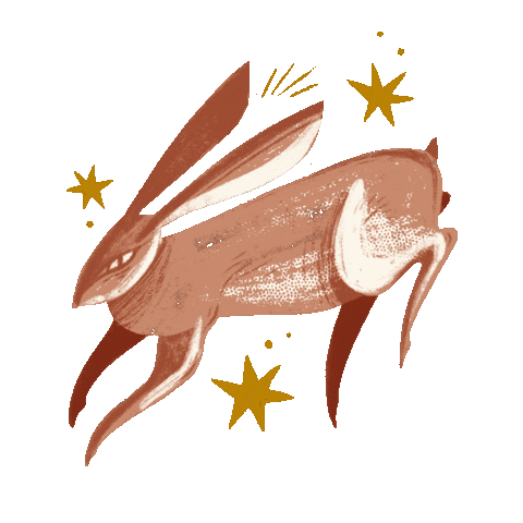 Space Rabbit Sticker by mono__mono